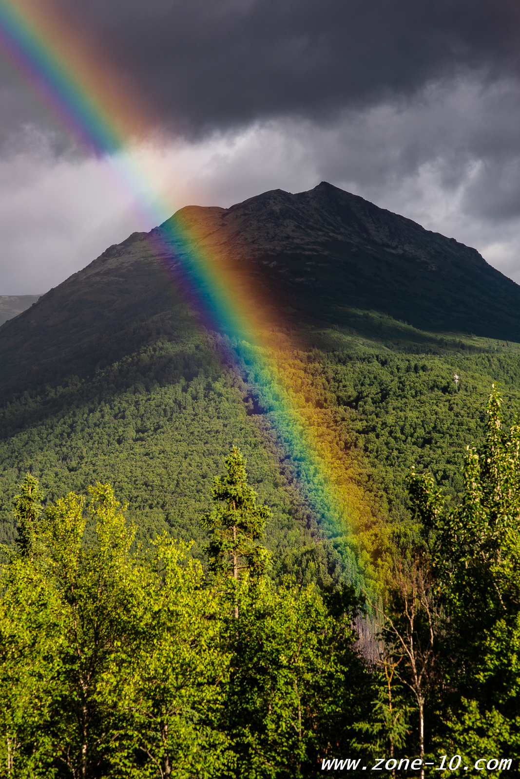 Rainbow and Mountain