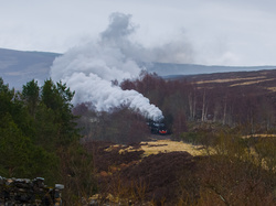 Steaming up towards Druimachadar